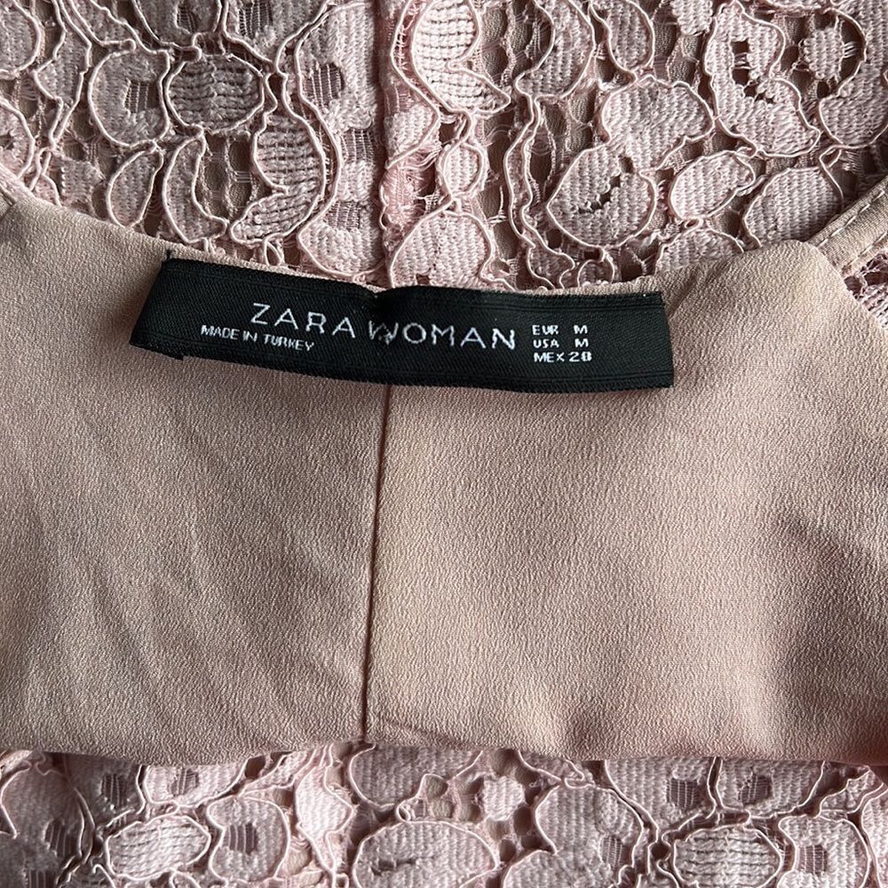 Zara Woman Size M Cap Sleeve Dress - Picture 10 of 11